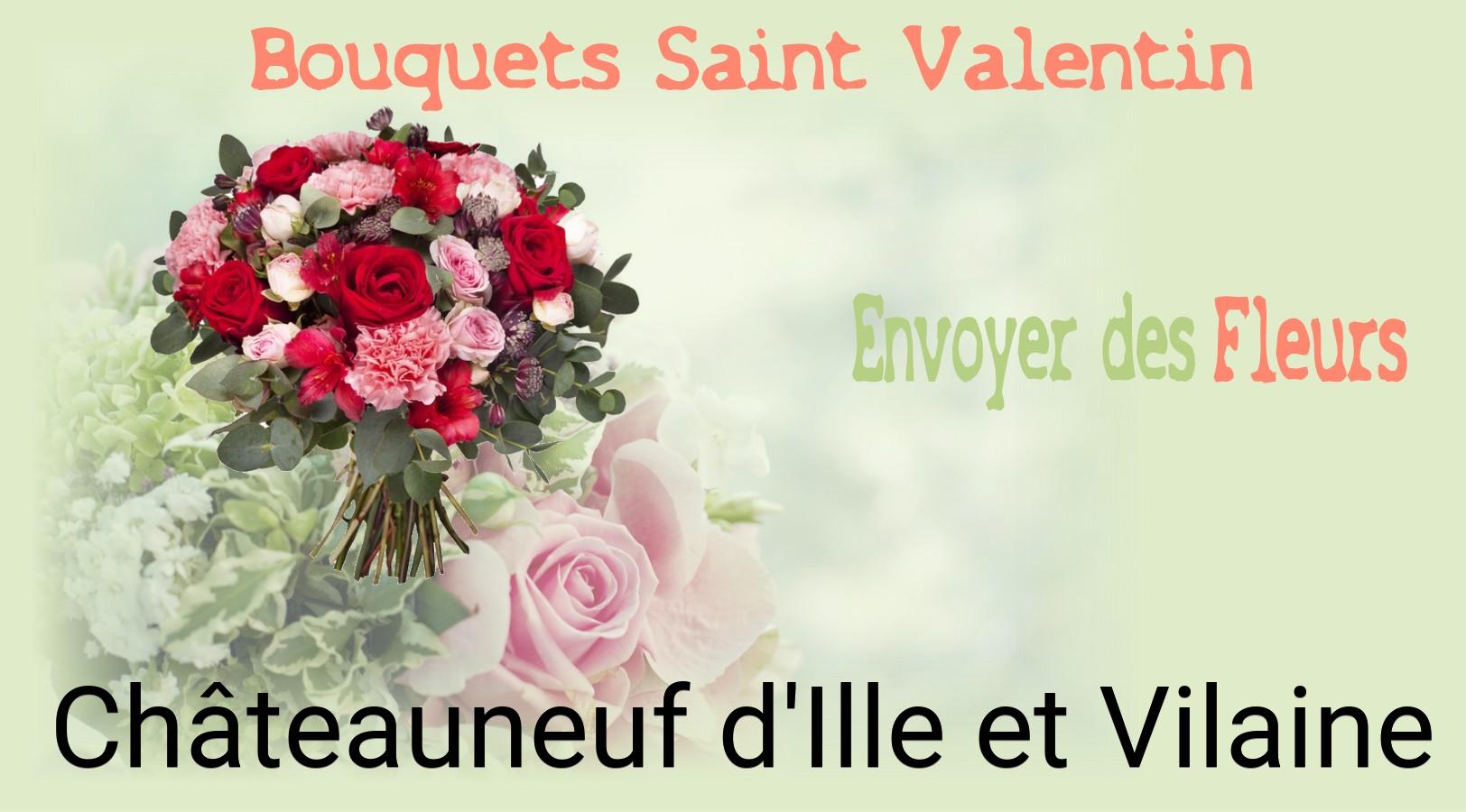 Roses de Saint-Valentin livrées à Châteauneuf-d'Ille-et-Vilaine